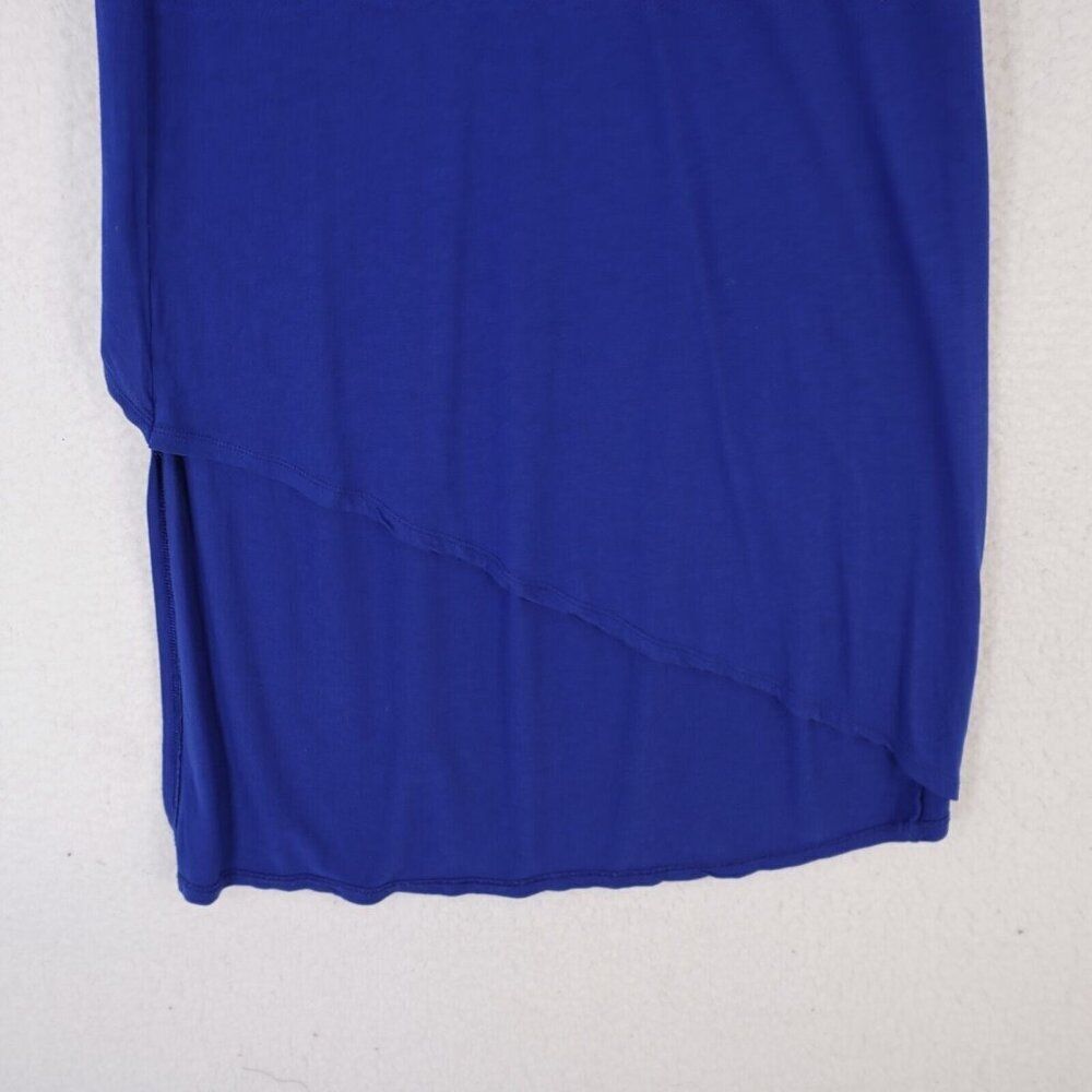 BCBGMAXAZRIA Royal Blue Layered Dress Medium Scoop Neck Maxi‎ Full Length - Picture 4 of 9